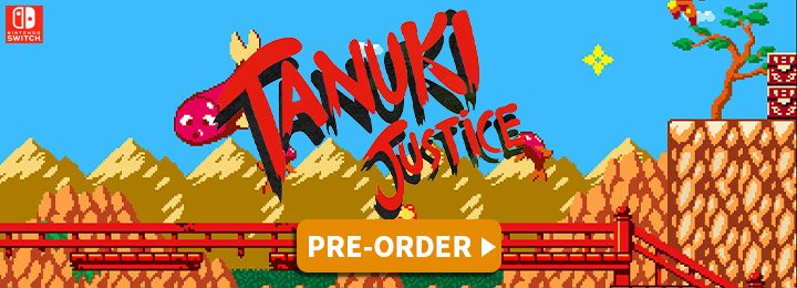Tanuki Justice, PixelHeart, Storybird Games, Just For Games, Switch, Nintendo Switch, Europe, release date, gameplay, features, price, screenshots, trailer
