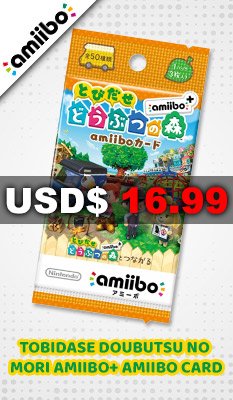 TOBIDASE DOUBUTSU NO MORI AMIIBO+ AMIIBO CARD Nintendo