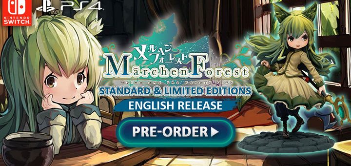 Marchen Forest: Mylne and the Forest Gift, メルヘンフォーレスト, Marchen Forest Mylne and the Forest Gift, PS4, PlayStation 4, Nintendo Switch, Switch, Limited Edition, English, Multi-language, trailer, gameplay, screenshots, figure, Clouded Leopard Entertainment