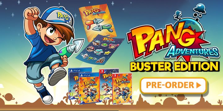 Pang Adventures [Buster Edition], Pang Adventures, Pang Series, Europe, Switch, Nintendo Switch, PS4, PlayStation 4, release date, price, pre-order, features, screenshots, Meridiem Games, Pang Adventures Buster Edition
