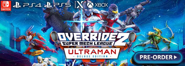 Override 2: Super Mech League [Ultraman Deluxe Edition], Override 2: Super Mech League Deluxe Edition, PS4, Nintendo Switch, PS5, PlayStation 5, Switch, XONE, Xbox One, Xbox Series X, US, North America, Europe, release date, price, pre-order, trailer, features, Override 2 Ultraman Deluxe Edition