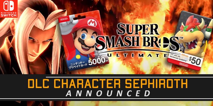 DLC Character Sephiroth Announced For Super Smash Bros. Ultimate
