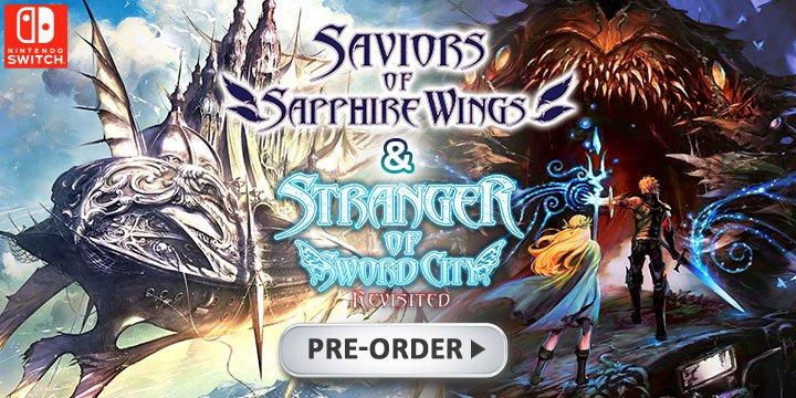Saviors of Sapphire Wings, Stranger of Sword City Revisited, Saviors of Sapphire Wings & Stranger of Sword City Revisited, Saviors of Sapphire Wings/ Stranger of Sword City Revisited, Switch, Nintendo Switch US, North America, Europe, release date, price, pre-order, Trailer, Screenshots, NIS America, Experience Inc