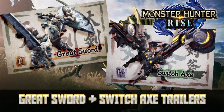 Monster Hunter Rise, Monster Hunter, pre-order, gameplay, features, price, Capcom, trailer, Nintendo Switch, Switch, Japan, US, Europe, update, Great Sword, Switch Axe