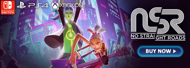 No Straight Roads, Metronomik, Sold Out Games , PS4, Playstation 4,US, North America, Europe, Release Date, Gameplay, Features, Price, Pre-order now, New Gameplay Trailer, Switch, Nintendo Switch, XONE, Xbox One, news, update, Christmas Update, Christmas Edition Update Trailer