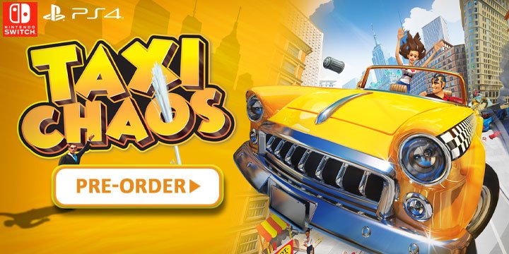 Taxi Chaos, GS2 Games, Lion Castle Entertainment, PlayStation 4, Nintendo Switch, Switch, PS4, gameplay, features, release date, price, trailer, screenshots, North America, pre-order now