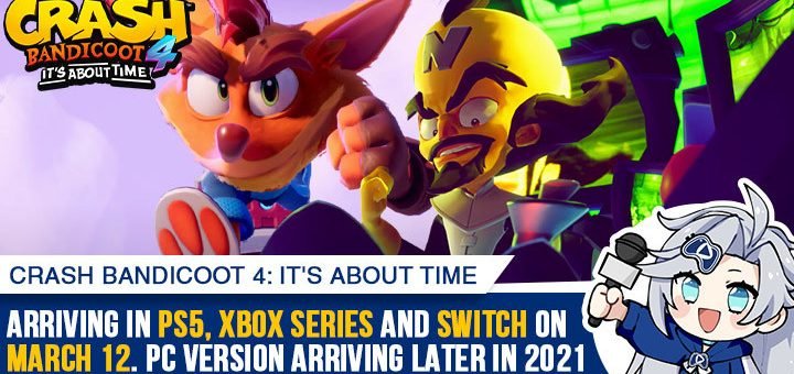 Crash Bandicoot 4: It's About Time gets PS5 upgrade in March 2021