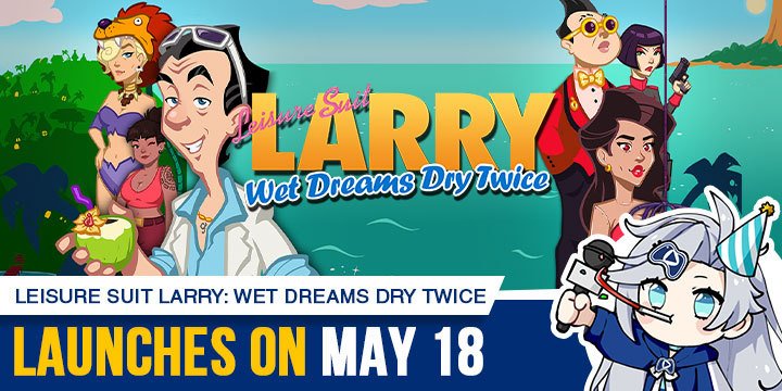 Leisure Suit Larry, Leisure Suit Larry: Wet Dreams Dry Twice, PlayStation 4, Nintendo Switch, PS4, Switch, Europe, gameplay, features, release date, price, trailer, screenshots, Assemble Entertainment, update