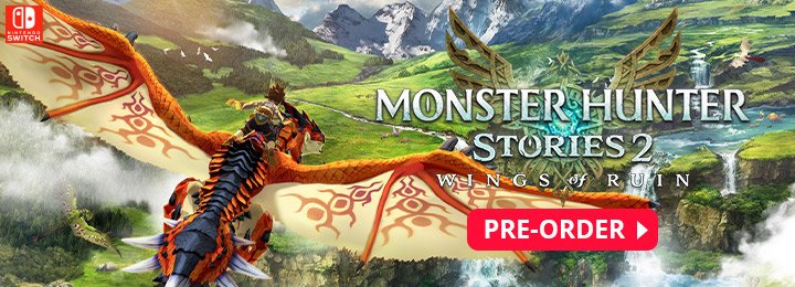 Monster Hunter Stories 2: Wings of Ruin, Monster Hunter Stories II, Monster Hunter Stories 2 Wings of Ruin, Switch, Nintendo Switch, release date, features, screenshots, pre-order now, Europe, Japan, Asia, EU, Capcom, Monster Hunter 2