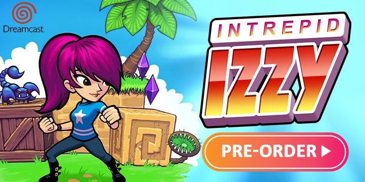 Intrepid Izzy, Dreamcast, gameplay, features, release date, price, trailer, screenshots, retro