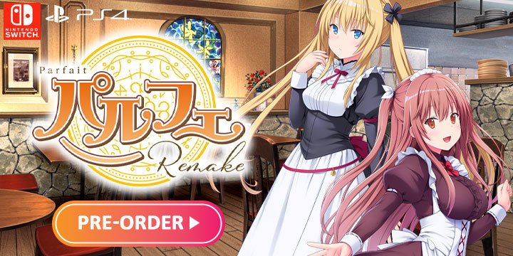 Parfait Remake, Parfait, Playstayion 4, playstation, PS4, Nintendo Switch, Switch, release date, trailer, screenshots, pre-order now, Japan