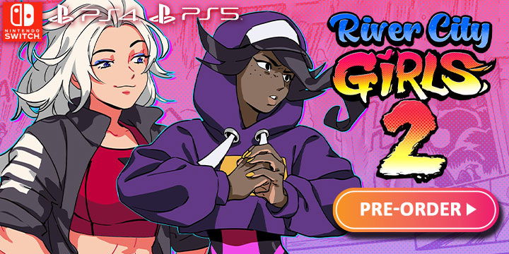 River City Girls 2, River City Girls II, River City Girls Two, Way Forward, Arc System Works, PS4, PS5, PlayStation 4, PlayStation 5, Nintendo Switch, Switch, release date, trailer, screenshots, pre-order now, Japan, Asia