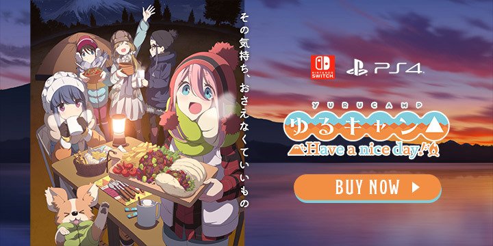 Laid-Back Camp: Have a Nice Day!,Laid-Back Camp, playstation 4, PS4,Nintendo Switch, Switch, release date, trailer, screenshots, pre-order now, Japan