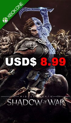 Middle-earth: Shadow of War (Latam Cover)  Warner Home Video Games