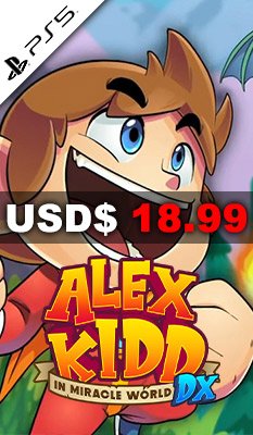 Alex Kidd in Miracle World DX Merge Games