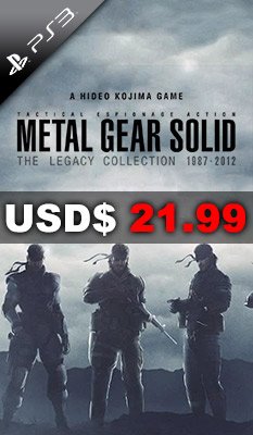 Metal Gear Solid: The Legacy Collection (w/o Artbook) Konami
