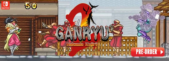 Ganryu 2, Ganryu II, Ganryu, Switch, Nintendo Switch, pre-order, EU, Europe, screenshots, trailer, features, Just For Games, Ganryu 2: Hakuma Kojiro