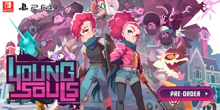 Young Souls, Young Soul, PS4, PlayStation 4, Switch, Nintendo Switch, trailer, screenshots, features, Europe, Asia, Japan, English Support, H2 Interactive, pre-order, Pixn Love