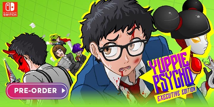 Yuppie Psycho [Executive Edition], Yuppie Psycho Executive Edition, Yuppie Psycho, Switch, Nintendo Switch, screenshots, features, Europe, US, North America, pre-order, Physical Release, Tesura Games, VGNYsoft