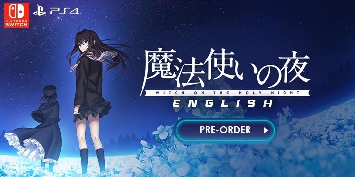 Witch on the Holy Night (English), Mahoutsukai no Your, Mahoutsukai no Yoru: Witch on the Holy Night, Witch on the Holy Night, Nintendo Switch, Switch, Aniplex, Japan, release date, price, trailer, pre-order, Type-Moon