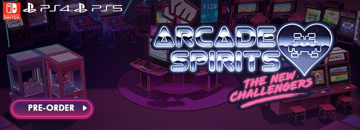 Arcade Spirits: The New Challengers, PlayStation 5, PlayStation 4, Nintendo Switch, Europe, PS5, PS4, Switch, Fun Stock, gameplay, features, release date, price, screenshots