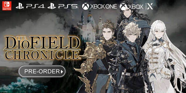 The DioField Chronicle (English), The DioField Chronicle, DioField Chronicle, PS5, PlayStation 5, PS4, PlayStation 4, XONE, Xbox One, XSX, Xbox Series, Switch, Nintendo Switch, Japan, US, North America, EU, Europe, release date, price, pre-order now, Screenshots, trailer, features, Square Enix, Lancarse