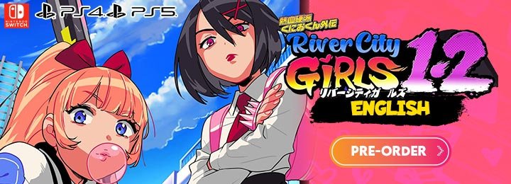 River City Girls 1 & 2 (English), River City Girls 1 and 2, River City Girls, River City Girls 1, River City Girls 2, Nintendo Switch, Switch, PS4, PS5, PlayStation 4, PlayStation 5, Arc System Works, Japan, release date, price, feature, pre-order, screenshots, リバーシティガールズ1・2, 熱血硬派くにおくん外伝 River City Girls