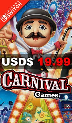 Carnival Games for Nintendo Switch 2K Games