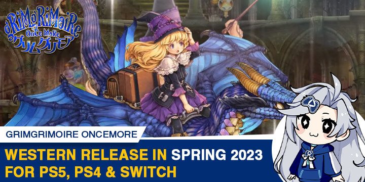 GrimGrimoire OnceMore, PlayStation 4, Nintendo Switch, Switch, PS4, Nippon Ichi Software, Nippon Ichi, Japan, gameplay, features, release date, price, trailer, screenshots, update, Western release, PS5, PlayStation 5