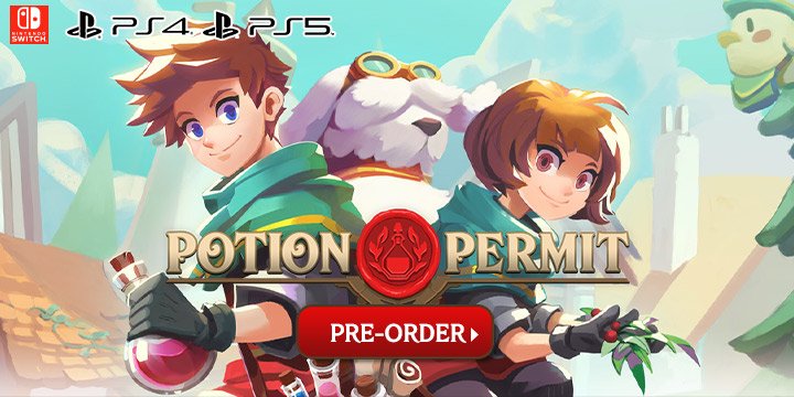 Potion Permit, PotionPermit, Nintendo Switch, Switch, PS4, PS5, PlayStation 4, PlayStation 5, XSX, XONE, Xbox One, Xbox Series, PQube, MassHive Media, release date, price, features, pre-order, screenshots, trailer, US, Europe, North America