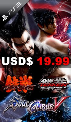 Fighting Edition: Tekken 6 / Tekken Tag Tournament 2 / SoulCalibur V - Bandai Namco Games