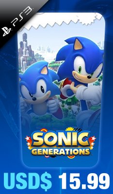 Sonic Generations (Essentials) Sega 