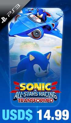 Sonic & All-Stars Racing Transformed Sega 
