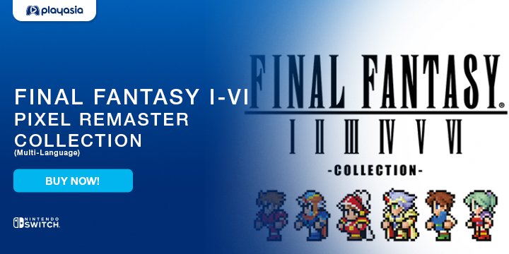 Final Fantasy I-VI Pixel Remaster Collection, Final Fantasy Pixel Remaster, Final Fantasy, Final Fantasy I-VI Collection, Final Fantasy I, Final Fantasy II, Final Fantasy III, Final Fantasy IV, Final Fantasy V, Final Fantasy VI, Square Enix, Nintendo Switch, Switch, Asia, multi-language, available, gameplay, features, screenshots