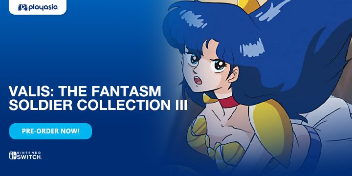Valis: The Fantasm Soldier Collection III, Mugen Senshi Valis, Switch, Nintendo Switch, 夢幻戦士ヴァリスCOLLECTION III, Edia Co., Japan, gameplay, features, release date, price, trailer, screenshots