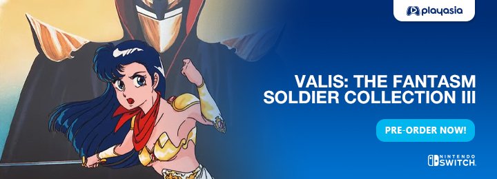 Valis: The Fantasm Soldier Collection III, Mugen Senshi Valis, Switch, Nintendo Switch, 夢幻戦士ヴァリスCOLLECTION III, Edia Co., Japan, gameplay, features, release date, price, trailer, screenshots