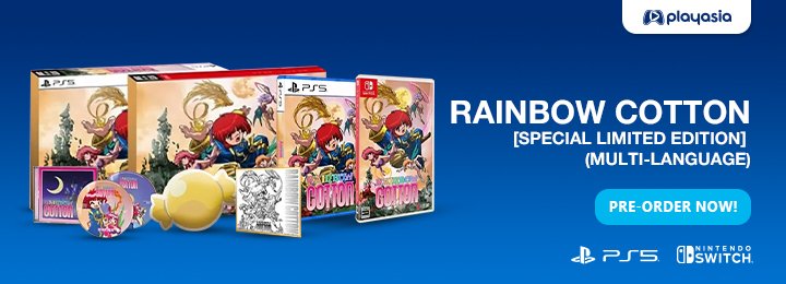 Rainbow Cotton Physical Release for PS5 and Switch with Multi