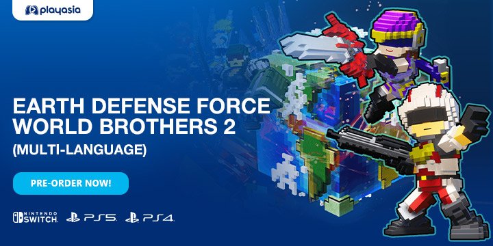 Earth Defense Force World Brothers 2, Earth Defense Force World Brothers, PlayStation 5, PlayStation 4, Nintendo Switch, Switch, PS5, PS4, Asia, multi-language, gameplay, features, release date, price, screenshots