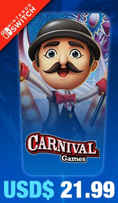 Carnival Games for Nintendo Switch
2K Games