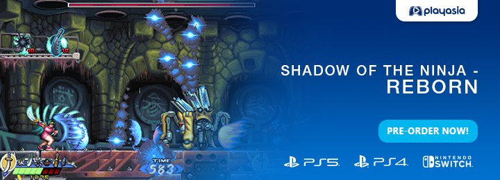 Shadow of the Ninja - Reborn, Shadow of the Ninja, PlayStation 5, PlayStation 4, Nintendo Switch, Switch, PS5, PS4, ININ Games, US, Europe, gameplay, features, release date, price, trailer, screenshots