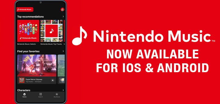 Nintendo, Nintendo Music, Nintendo Switch Online, iOS, Android