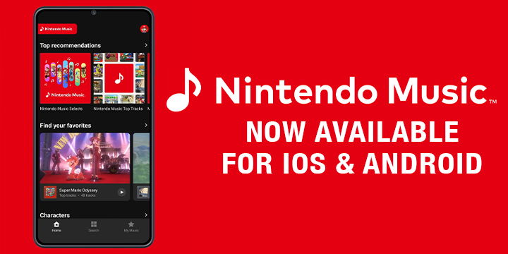 Nintendo, Nintendo Music, Nintendo Switch Online, iOS, Android