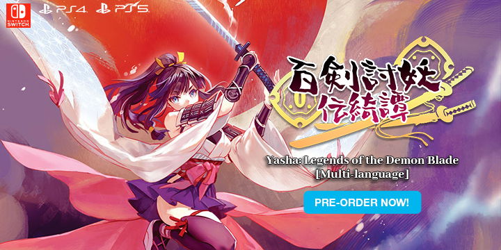 Yasha: Legends of the Demon Blade, PlayStation 5, PlayStation 4, Nintendo Switch, PS5, PS4, Switch, Japan, Asia, multi-language, standard edition, limited edition, pre-order, Game Source Entertainment