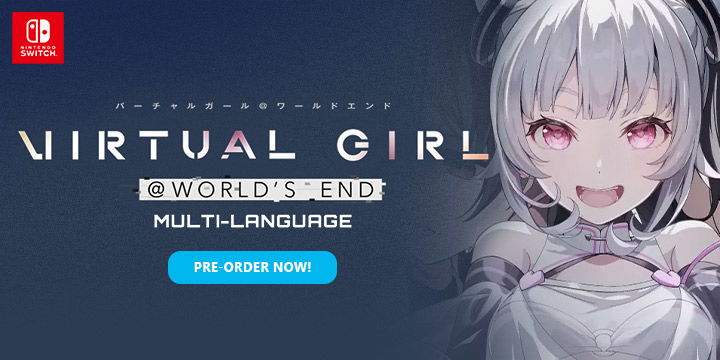 VIRTUAL GIRL @ WORLD'S END, Virtual Girl @ World's End, BushiRoad, Nintendo Switch, Switch, Japan, multi-language, limited edition, standard edition, gameplay, features, release date, price, trailer, screenshots