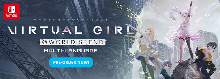 VIRTUAL GIRL @ WORLD'S END, Virtual Girl @ World's End, BushiRoad, Nintendo Switch, Switch, Japan, multi-language, limited edition, standard edition, gameplay, features, release date, price, trailer, screenshots