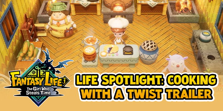 Fantasy Life i: The Girl Who Steals Time, Nintendo Switch, Switch, Japan, Asia, Level 5, gameplay, features, release date, price, trailer, screenshots, PS5, PlayStation 5, Life Spotlight: Cooking With a Twist