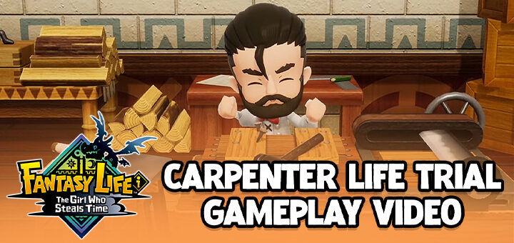 Fantasy Life i: The Girl Who Steals Time, Nintendo Switch, Switch, Japan, Level 5, gameplay, features, release date, price, trailer, screenshots, PS5, PlayStation 5, Carpenter Life Trial
