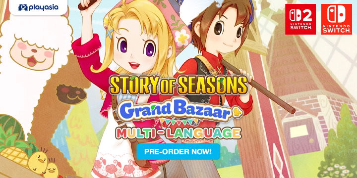 Story of Seasons: Grand Bazaar, Story of Seasons, Marvelous, Nintendo Switch, Nintendo Switch 2, Switch, Switch 2, NSW, NSW2, Japan, Europe, US, Asia, standard, premium, special, gameplay, features, release date, price, trailer, screenshots