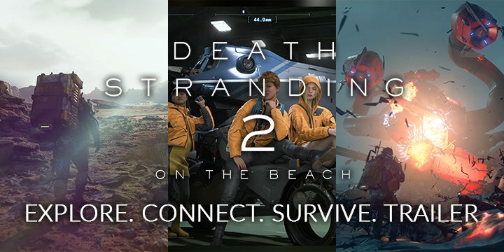 
Death Stranding, Death Stranding 2, Kojima, Kojima Productions, PS5, PlayStation 5, US, Europe, Japan, gameplay, features, release date, price, trailer, screenshots, Explore. Connect. Survive.