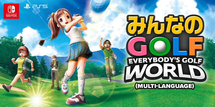Jeu Everybody's Golf World Sur Nintendo Switch - Version Japonaise, Jeu En Anglais, Neuf Sous Blister
